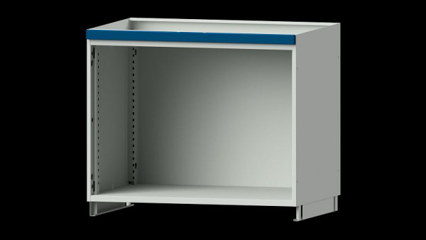 Système d'armoires modulaires pour armoires supérieures ANKE, modèle 300, 1015 x 720 x 800 mm, RAL 7035/5010, boîtier vide ouvert, 631.290