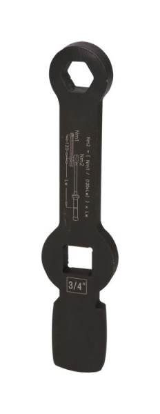 KS Tools Clé hexagonale à impact 3/4" avec 2 surfaces d'impact, 26 mm, 517.0926