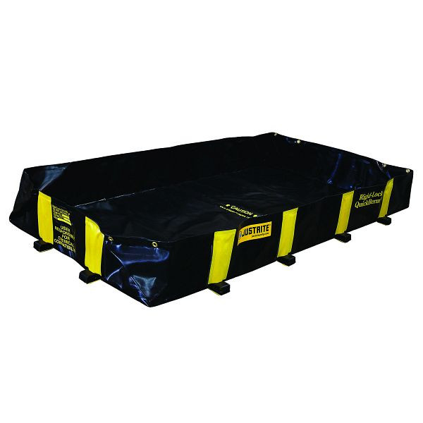 Plateau pliant Justrite Rigid-Lock QuickBerm 2851, 142,2 cm x 203,2 cm, JEN28512BL