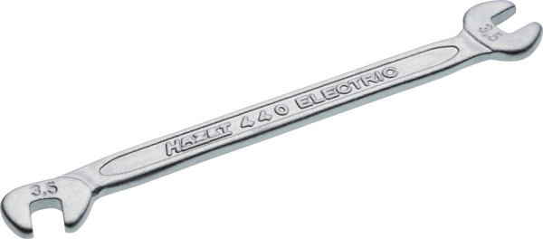 Clé à fourche double Hazet, profil hexagonal extérieur, 3,5 mm, 440-3.5