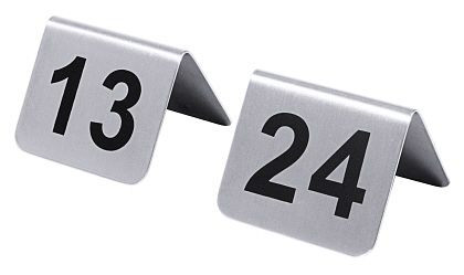 Plaques d'immatriculation de table Contacto 13-24 avec sérigraphie noire, 1054/624