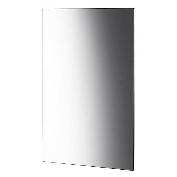 Miroir mural Air Wolf, série Kappa, H x L x P : 589 x 389 x 9 mm, acier inoxydable poli, 60-882