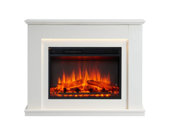 Cheminée électrique BALDERIA Ajax, 2000 W, blanche, EF375A-MT375C-W