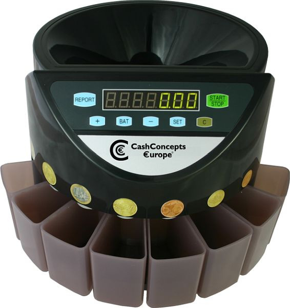 Compteuse et trieuse de pièces CCE 400 pour pièces en euros, jusqu'à 220 pièces/minute, A004400