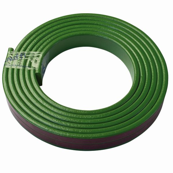 Protection de surface Knuffi, profil d'avertissement et de protection type F, vert, 5 mètres, PF-900413
