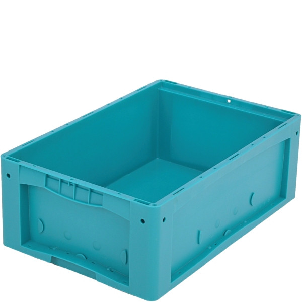 BITO petit porte-charge KLT /KLT 64220R 600x400x220 turquoise, fond nervuré, C0571-0003