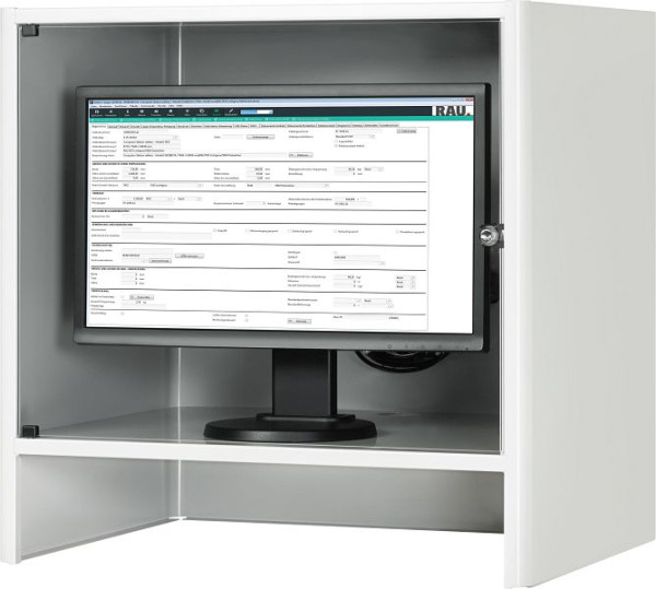 Boîtier pour moniteur RAU, L720 x P550 x H710 mm, 07-5000.12
