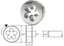 Matrice BAER M 1,7 x 0,35 - HSSE pour acier inoxydable, 111405003