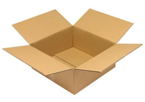 Boîte pliante en carton ondulé TransPak 2 parois, dimensions intérieures 400 x 400 x 170 mm, qualité 2.30BC, paquet de 10, 299346