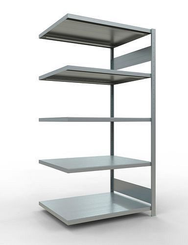 Rayonnage à étagères Schulte, panneau supplémentaire, 5 niveaux de rangement, charge du compartiment 250 kg, 1006 x 836 x 2000 mm, 278824
