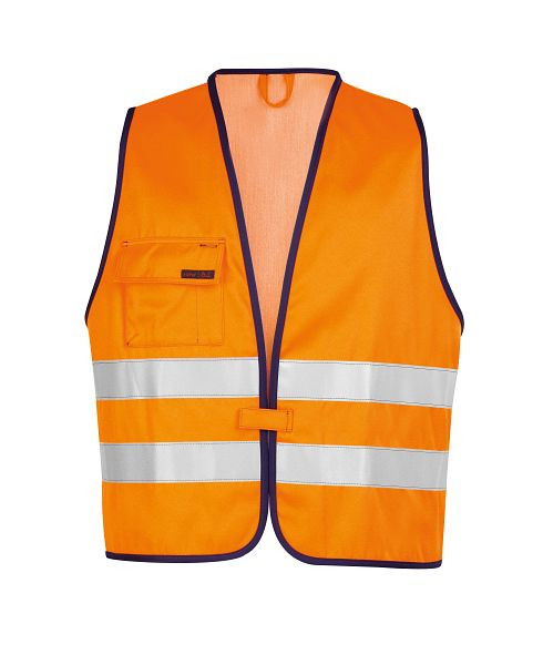Gilet ROFA 190, taille I, couleur 347-orange lumineux-marine, 345190-347-I=44-54