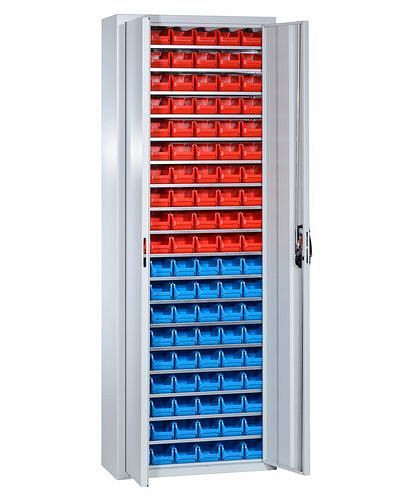 Armoire de rangement DENIOS avec 114 bacs de rangement pro-line A, 700 x 300 x 1980 mm, 265-183