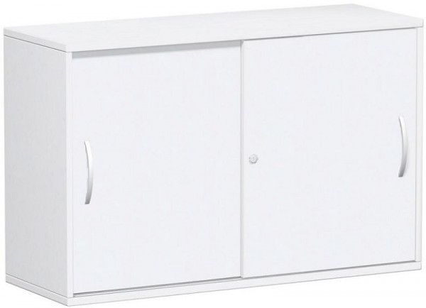 geramöbel panneau supérieur d'armoire à portes coulissantes 25 mm, avec pieds, verrouillable, 1200x425x798, blanc/blanc, S-312253-WW