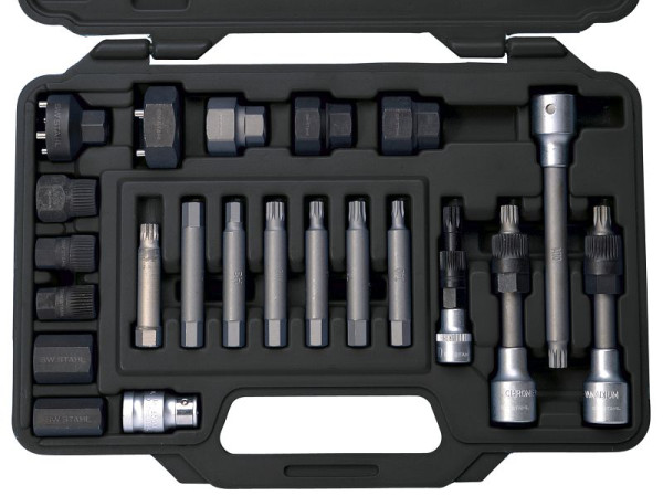 Jeu d'embouts SW-Stahl pour poulie à roue libre, 1/2", 22 pièces, 05275L