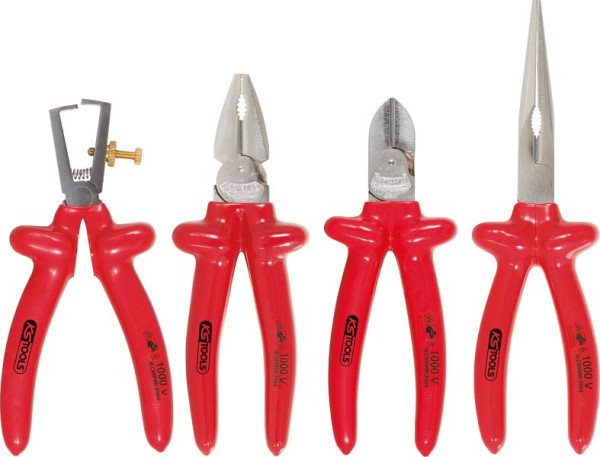 Jeu de pinces KS Tools 1000V, 4 pièces, variante 2, 117.1760