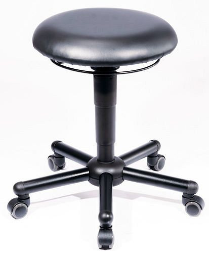 tabouret d'atelier meychair Assistant Pro XXL, avec capacité de charge de 200 kg, grand siège rond, 294869