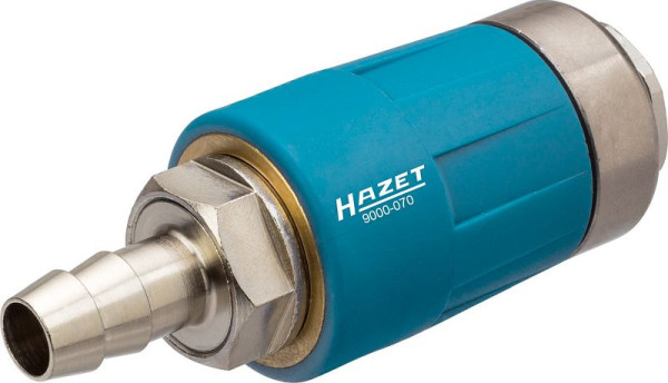 Raccord de sécurité Hazet, adapté à tous les mamelons de raccordement d'air, mamelon de tuyau : Ø 10 mm, 9000-070