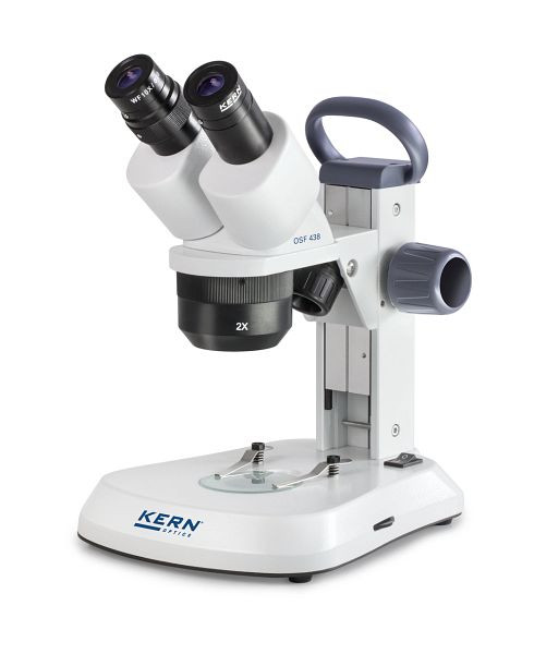 Microscope stéréo KERN Optics, Greenough 1x / 2x / 3x, binoculaire, Oculaire WF 10 x / Ø 20mm avec alimentation anti-fongique, OSF 438