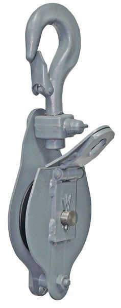Bloc de câble métallique Planeta - rouleau simple - pliable selon DIN 15401, Capacité de charge: 500 kg, D01560