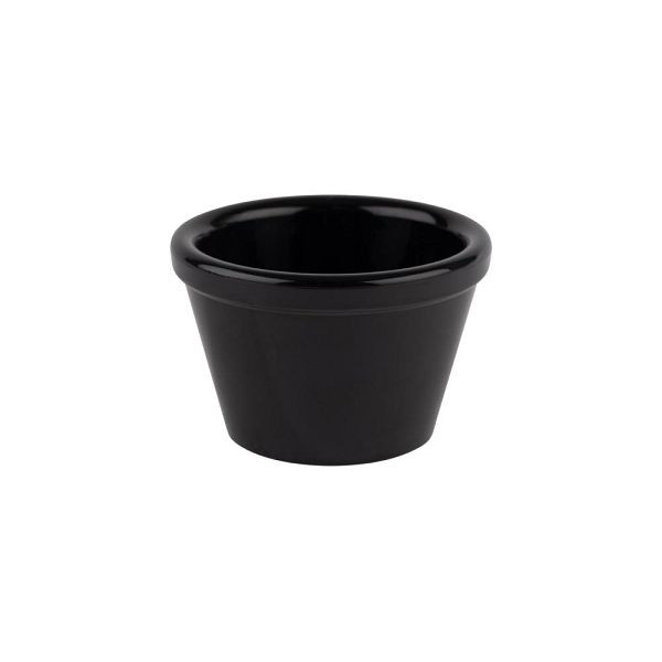 Bol à trempette APS -FRIENDLY BOWL- Ø 6 cm, hauteur: 4 cm, 50 ml PET, noir, paquet de 6, 79015