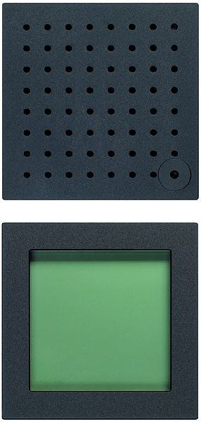 Combinaison de modules TCS d'écran LCD et de module haut-parleur pour jusqu'à 1 000 unités résidentielles série AMI, noir, AMI10105-0757