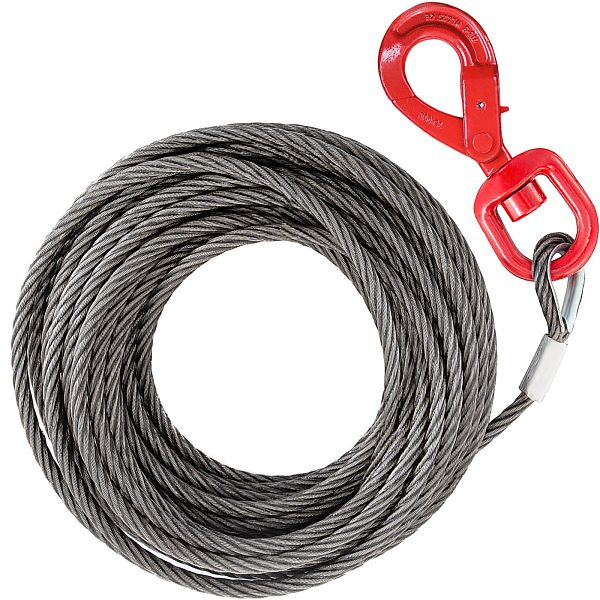 VEVOR corde à élingue jusqu'à 30m 10mm câble forestier câble métallique corde forestière corde de levage corde de remorquage, 2T30MGSSG00000001V0