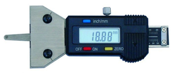 Jauge de profondeur de bande de roulement numérique Powerhand 0 ~ 25 mm, HU-HUS202