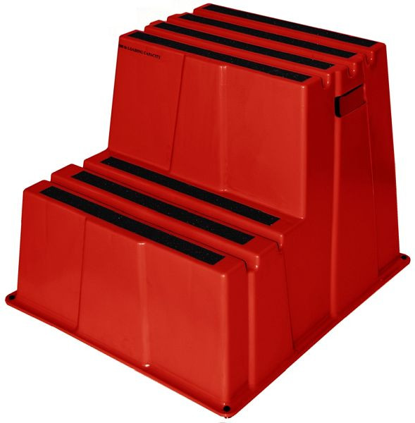 Twinco TWIN Heavy Duty Safety niveau de sécurité 2 marches, rouge, 6700-4