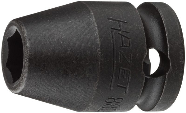 Impact Hazet, douille tournevis machine, 6 pans, carré creux 10 mm, profil de traction 6 pans extérieurs, 8 mm, 880S-8