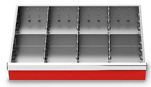 Bedrunka+Hirth inserts de tiroir T500 R 24-16, pour hauteur de façade 200 mm, 7 éléments, version 2, 168-137-200
