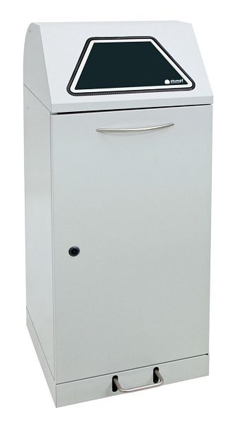 tri des déchets contondants Modul-Vario 120, gris clair, système ProSlide, 120 litres, levier à pédale, 625-120-1-1-735