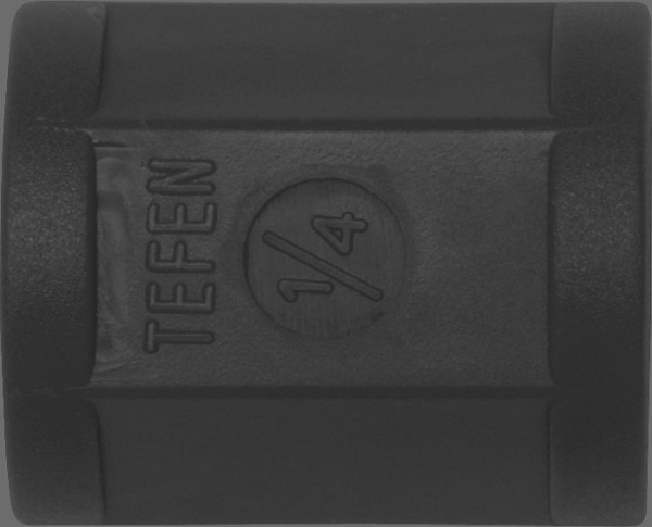 Loc-Line Gewindekupplung 1/4" schwarz, VE: 20 Stück, L41757S