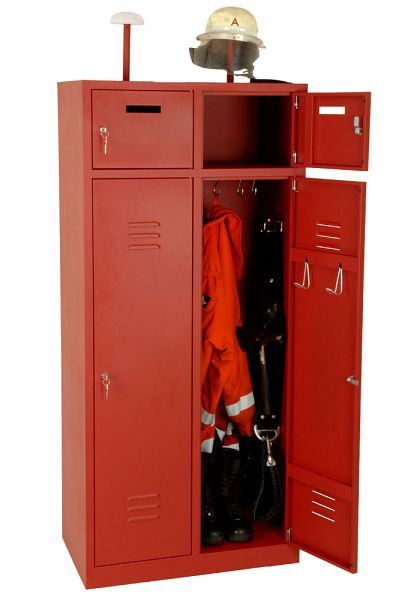 Armoire de pompiers KEMMLIT à 2 compartiments, avec portes, 100889
