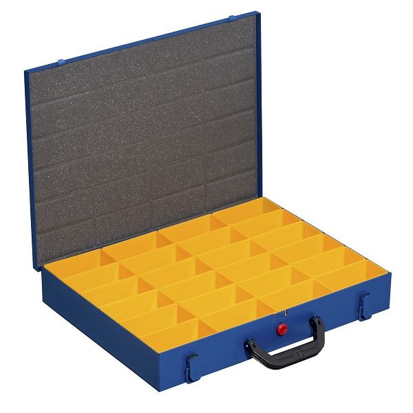 Allit EuroPlus Pro >M< mallette professionnelle en métal pour petites pièces 44H-24, couleur : bleu, poids : 3,5 grammes, 454122