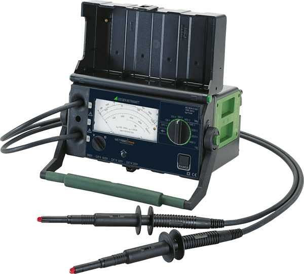Testeur d'isolement Gossen Metrawatt 5000 volts analogique METRISO PRIME set avec fonctionnement sur batterie, M551T