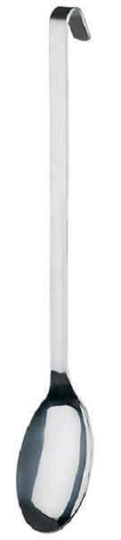 Cuillère de service APS, 10,5 x 7 cm, longueur : 41 cm, acier inoxydable, qualité lourde, manche antidérapant, 00672