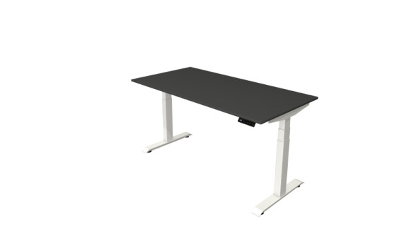 Kerkmann table debout/assise Move 4 nouveau 160 x 80 cm structure blanc, plateau anthracite, 10090613