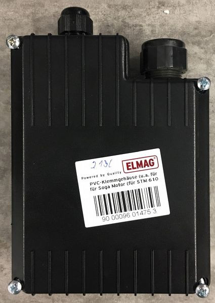Boîtier de bornes en PVC ELMAG (et pour condensateur) pour moteur Soga (pour STM 610 Hafner et STM 610/350), 9601475