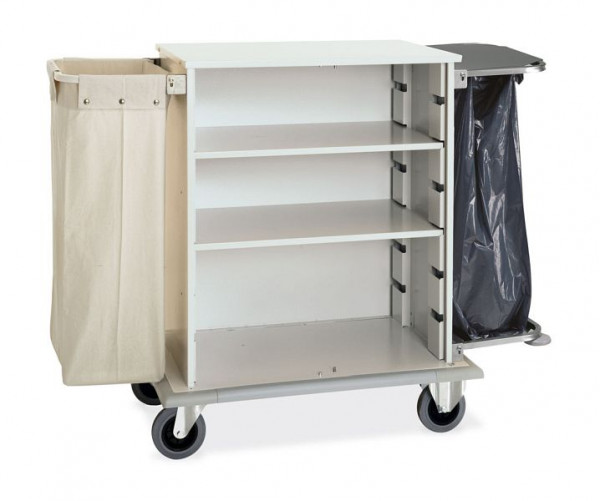 ETERNASOLID chariot armoire à linge CABINET sans portes + sac à linge et support sac poubelle, ES2026