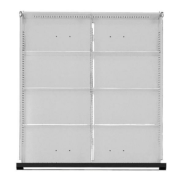 Ensemble de division de tiroir ANKE; pour tiroir 500 x 540 mm (LxP); 1/2 division