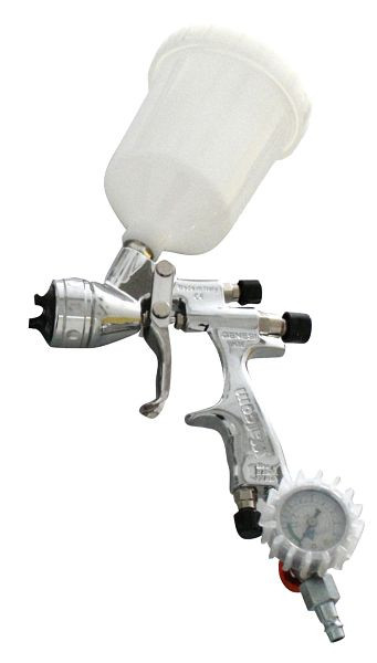 Pistolet à peinture professionnel ELMAG à faible brouillard, GENESIS HTE H2O, set, jeu de buses 1,9 mm, 32162