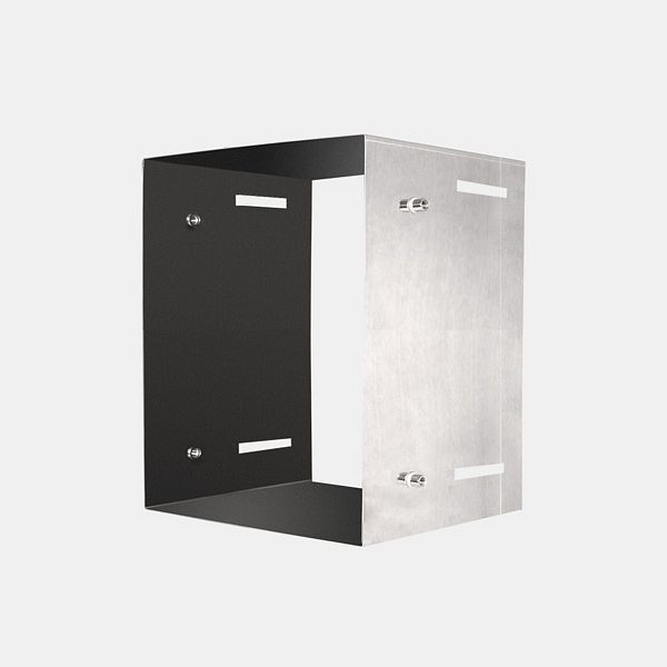 Rallonge de goulotte HKW pour tube de goulotte de porte, inox Ø 300 mm, carrée, 708293Q