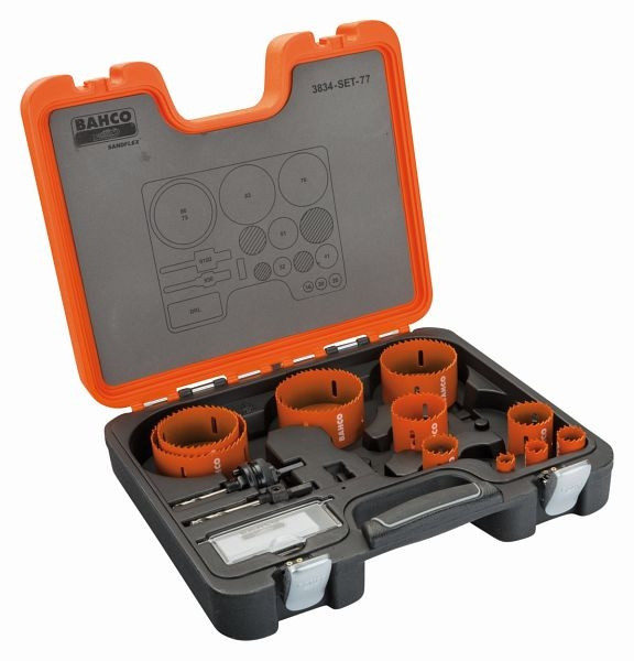 Jeu de scies cloches Bahco, 10 pièces, 16-86 mm, 3834-SET-77