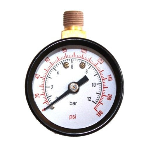 Manomètre AEROTEC 12 bar 40 mm - 1/8 pouce AG ci-dessus, 9415204