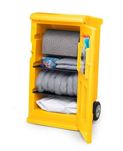 DENSORB Mobile Emergency Set, classeurs en jaune Caddy Medium, Universel, 290-812