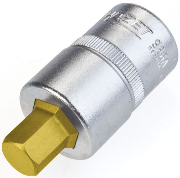 Douille de tournevis Hazet, carré creux 12,5 mm (1/2"), profil de douille hexagonale, 7/16", 986A-7/16