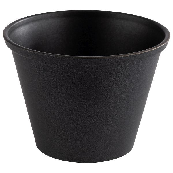Bols à trempette APS, lot de 6, Ø 6 x 4,5 cm, 60 ml, acier inoxydable, gris noir, 40727