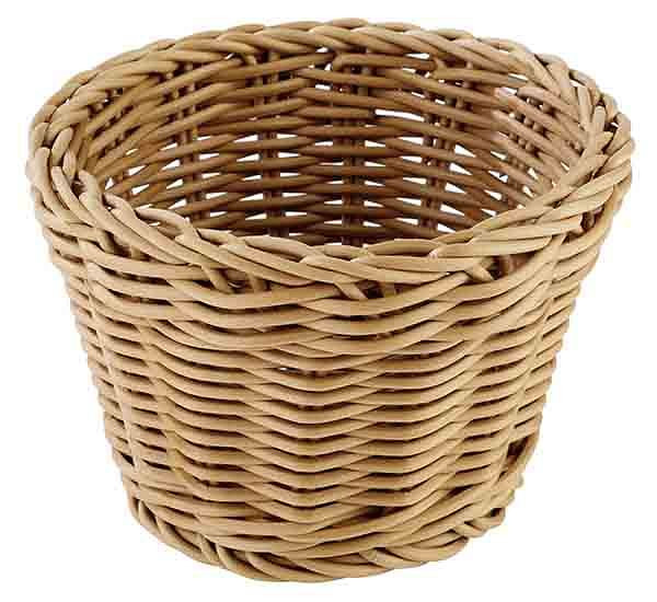 Panier APS, rond, Ø 13 cm, hauteur : 10 cm, polypropylène, beige, -PROFI LINE-, 50621