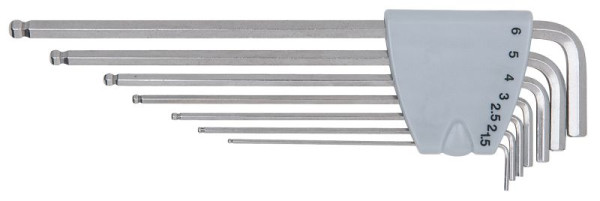KS Tools jeu de clés Allen en acier inoxydable XL, 7 pièces, 964.0515