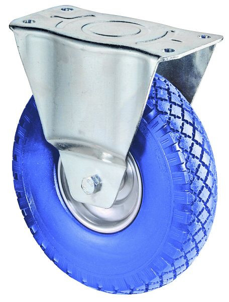 Rouleau de transport BS rollers, largeur 85 mm, Ø260 mm, jusqu'à 160 kg, pneus polyuréthane, corps de roue jante acier aluminium argent, roulement à rouleaux, L410.C91.262